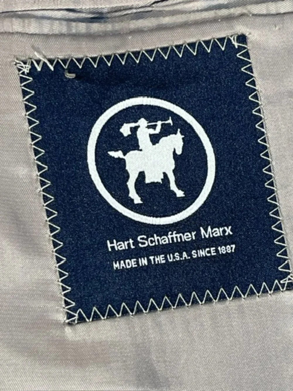 Hart Schaffner Marx Wool Brown Blue Plaid Blazer Made USA Sport Coat 46R Preppy